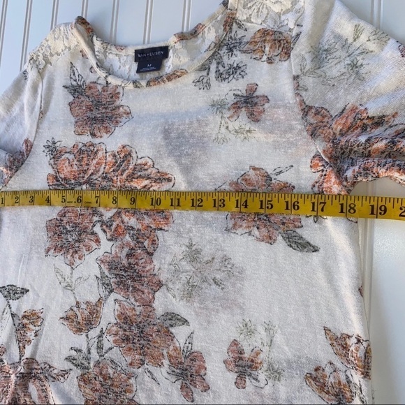 Van Heusen Floral blouse Size Medium - Picture 7 of 8